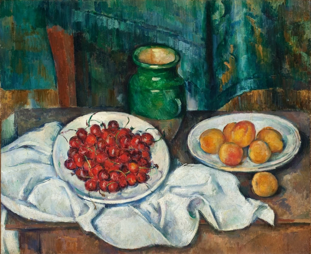 Natura morta con ciliegie e pesch, 1885 ca - Los Angeles County Museum of Art